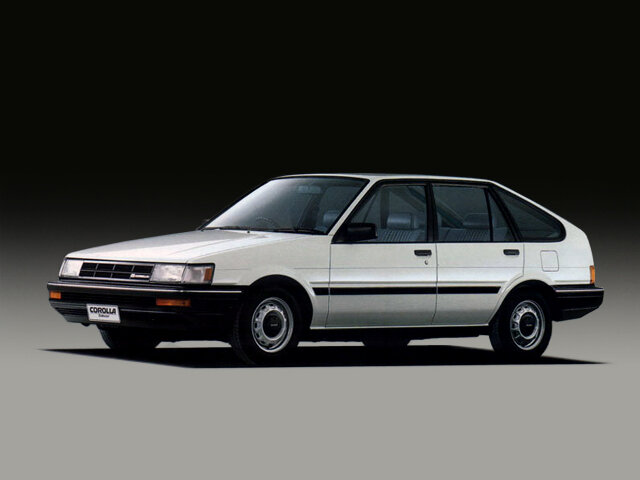 Toyota Corolla (AE81, AE82) 5 поколение, рестайлинг, хэтчбек 5 дв. (05.1985 - 04.1987)